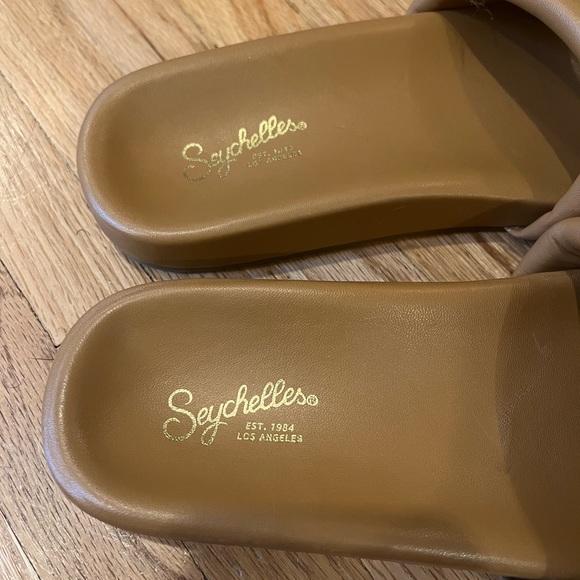 Seychelles Low Key classic slides in Tan Leather - Picture 2 of 5